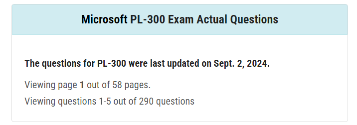 Microsoft PL-300 Exam Actual Questionsのサムネイル